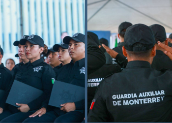 Se Gradúan 104 Elementos De La Guardia Auxiliar En Monterrey