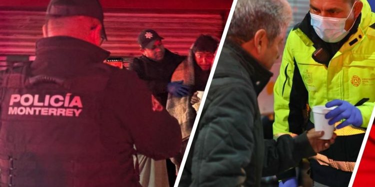 Frío-en-Monterrey-Protección-Civil-Policía-de-Monterrey-personas-vulnerables