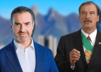 - PUNTO DE ENCUENTRO Portada de Vicente Fox y Adrián de la Garza.