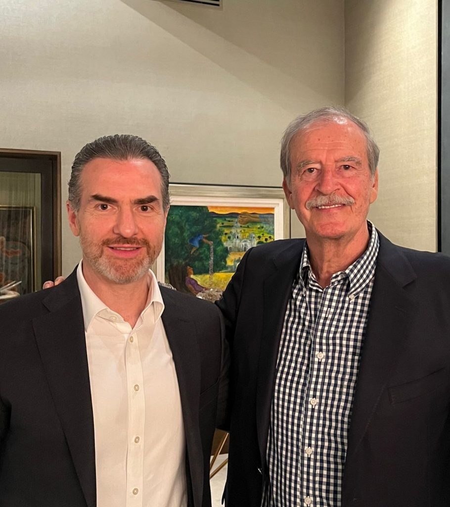 Foto de Vicente Fox y Adrián de la Garza