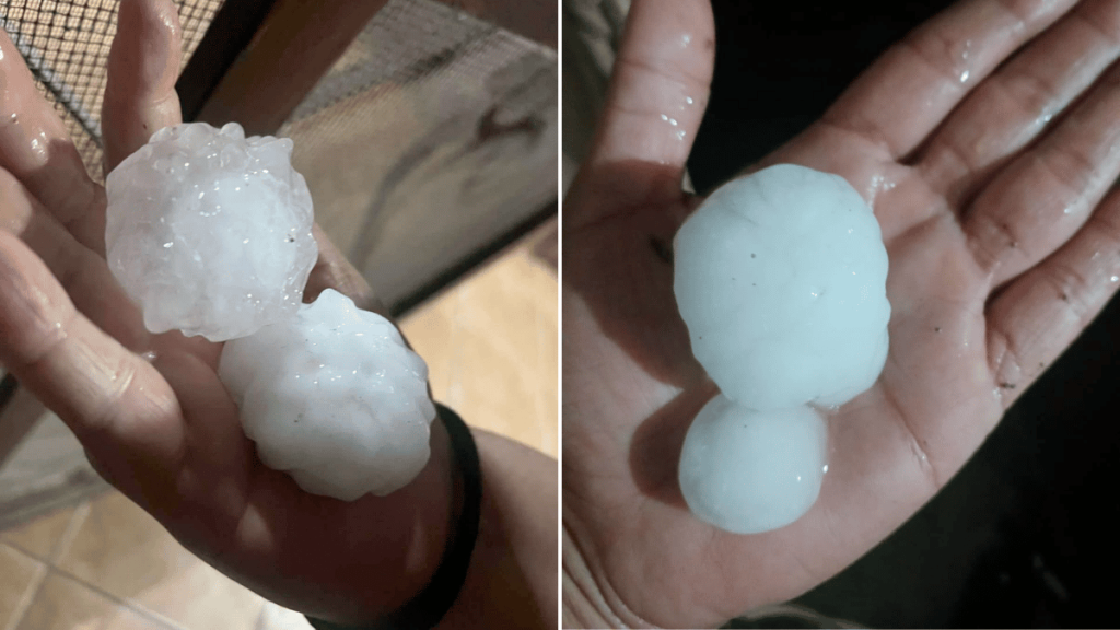 Reportar caída de granizo en General Terán