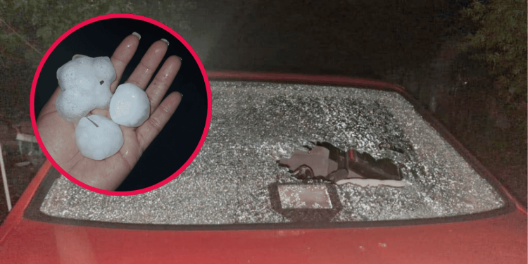Reportar caída de granizo en General Terán